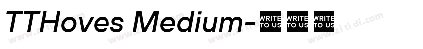 TTHoves Medium字体转换